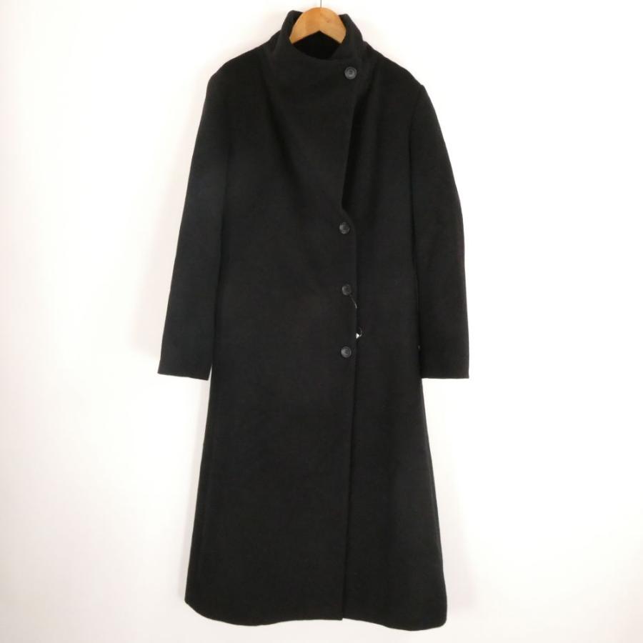 美品 ROPE ロペ GGO-32050-B コート 38 ウール他 カシミヤ混 ロング