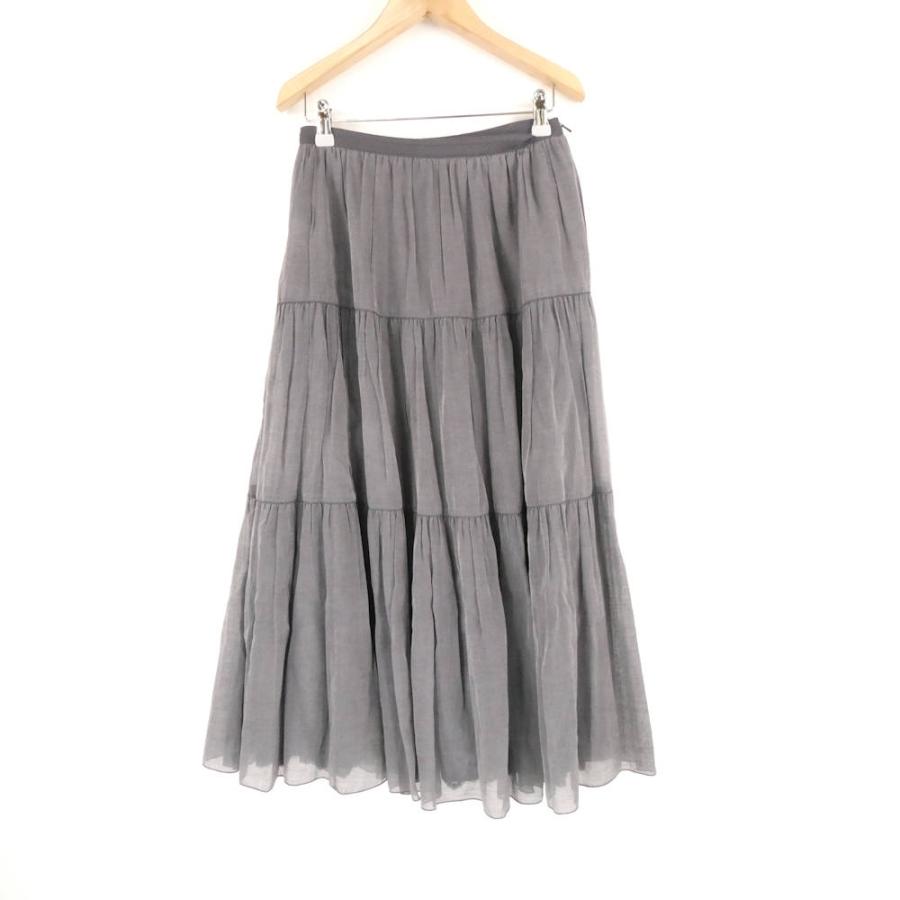 新品同様　大幅値下げ　フォクシーフレアスカート　シアーサーキュラー　FOXEY FOXEY BOUTIQUE フォクシー 42558 SKIRT TRIFLE スカート 38 シルク