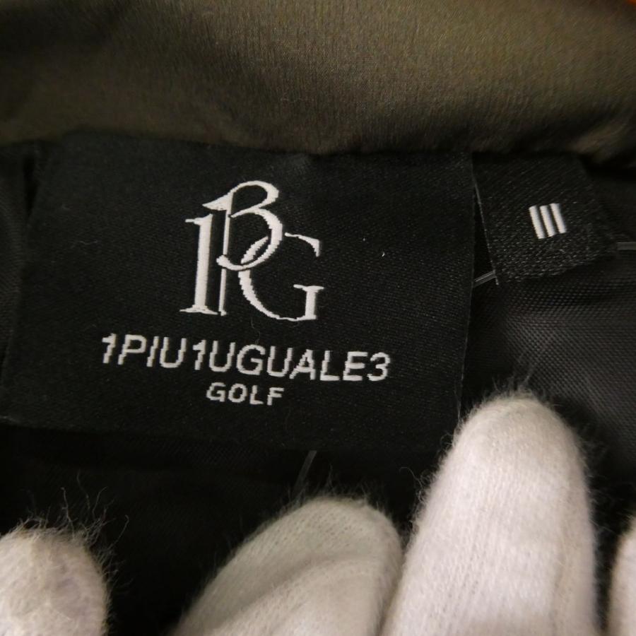 未使用 1PIU1UGUALE3 ウノピュウノウグァーレトレ 113 GOLF DOWN VEST(GRB080 NYN050) ダウンベスト III S相当 ナイロン他 ゴルフウェア ダブルジップ トップス メンズ AU4161B20 未使用 1PIU1UGUALE3 ウノピュウノウグァーレトレ 113 GOLF DOWN VEST