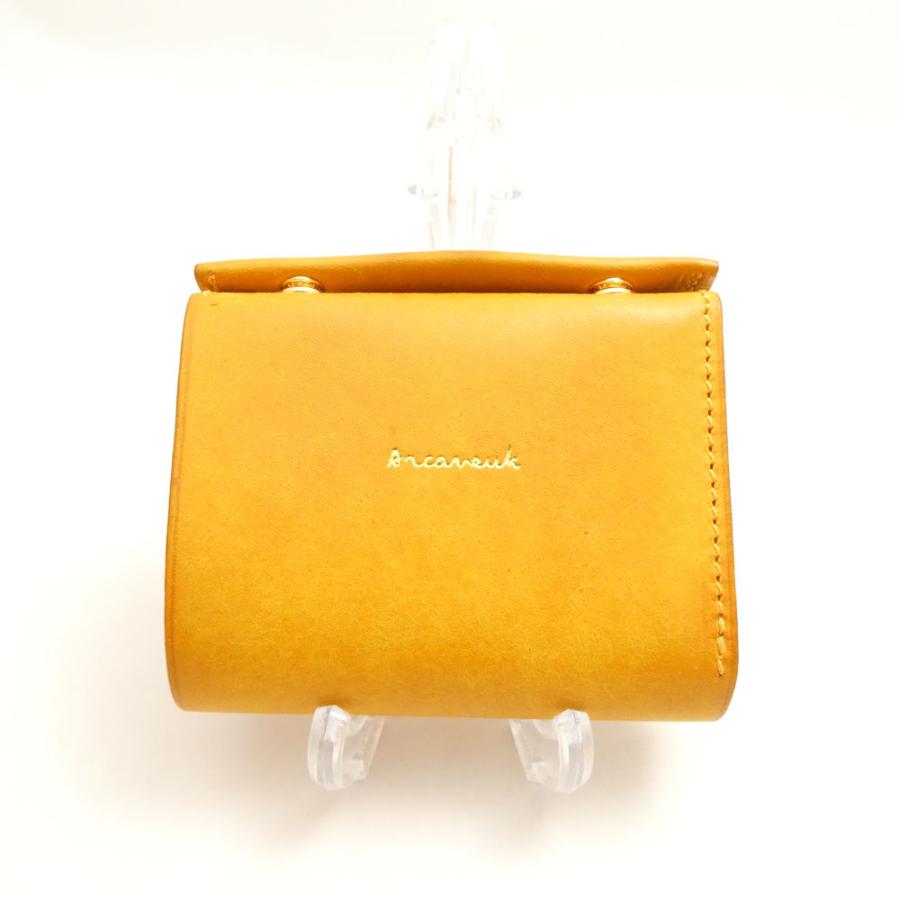 美品 Arcaneuk アルカヌーク roof ルーフ コンパクトウォレット レザー