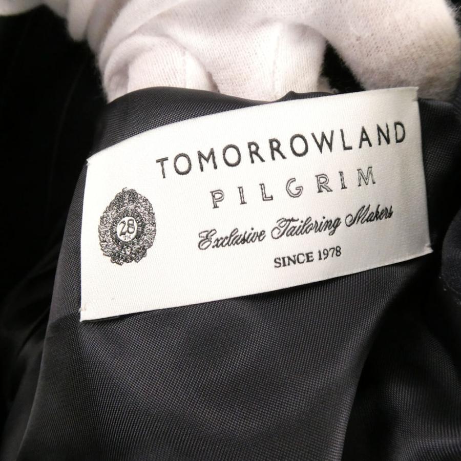 美品 TOMORROWLAND PILGRIM トゥモローランド ピルグリム スーツ上下 セットアップ 48 L相当 ウール100% メンズ AU4321A62_3