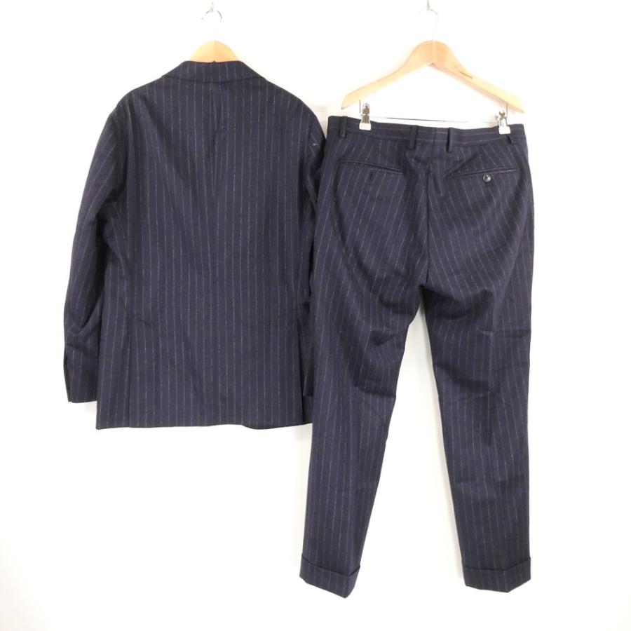 美品 BARBA バルバ テーラードジャケット&スラックスパンツ 48 L~XL相当 ウール100% スーツ上下 セットアップ メンズ AU4323A62_1