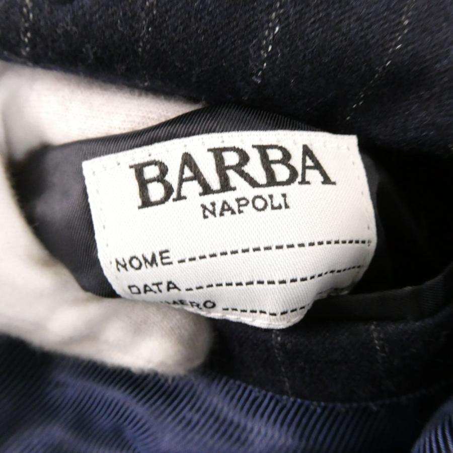 美品 BARBA バルバ テーラードジャケット&スラックスパンツ 48 L~XL相当 ウール100% スーツ上下 セットアップ メンズ AU4323A62_3
