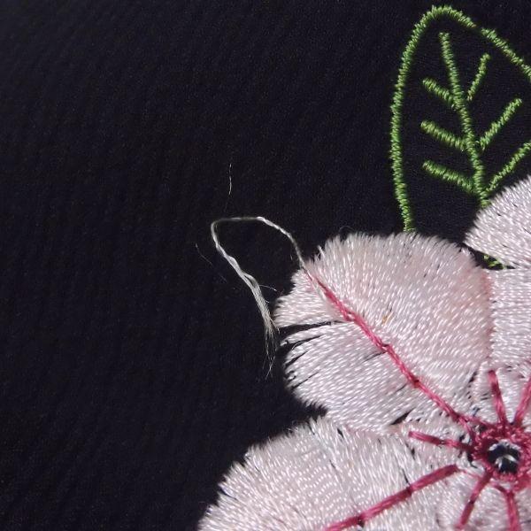 美品 TOCCA トッカ ロングスカート 1点 ブラック系 6 シルク100％ 刺繍  