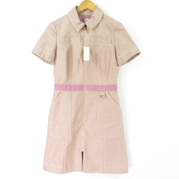 HERMES（エルメス） ジップアップドレス 1点 ピンク系 36 コットン100
