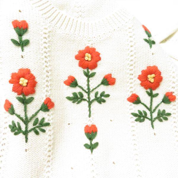 GUCCI（グッチ） 美品 -653328 フローラルニットトップ 1点 ベージュ系  