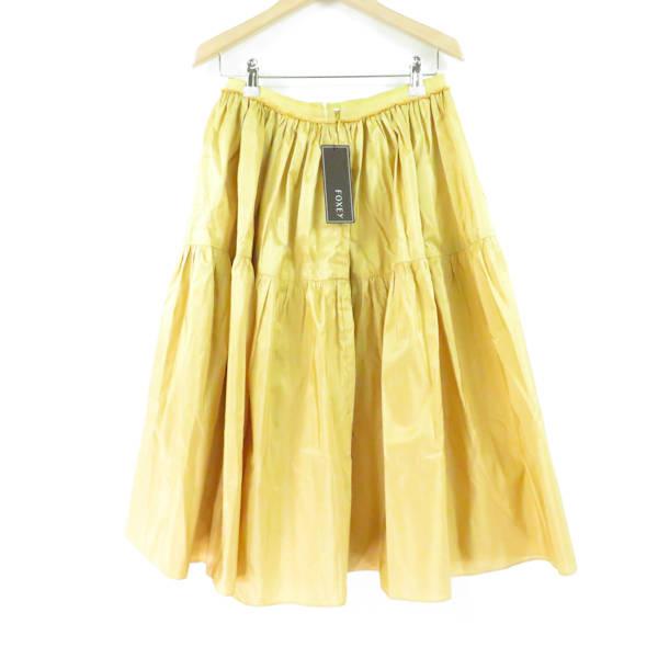 美品 FOXEY フォクシー 39704 ドーリーノワール スカート イエロー系  