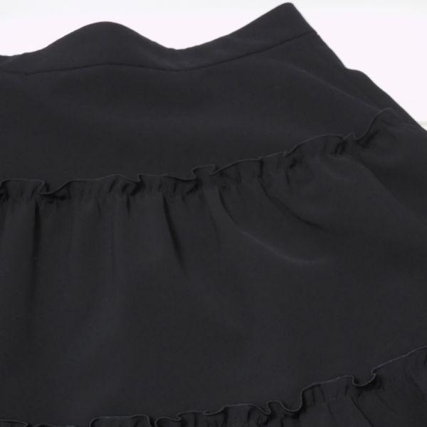 美品 Rene basic ルネ 5834050 フリル スカート ブラック 36  