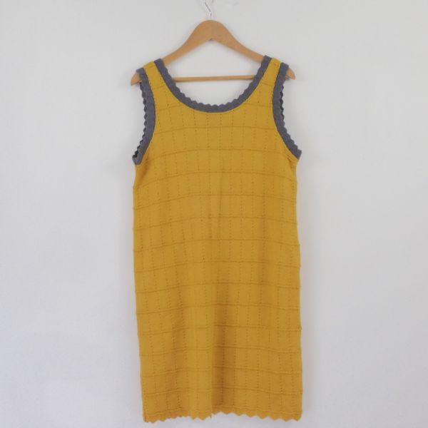 美品 See By Chloe シーバイクロエ ノースリーブニット イエロー 38 S 