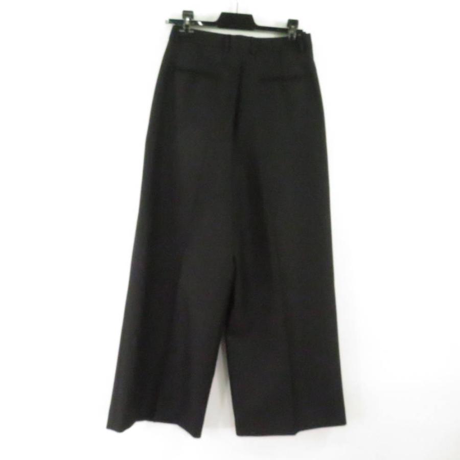 CELINE セリーヌ パンツ レディース ブラック ウール タック CELINE（セリーヌ） 美品 TAILLAT PANTS (2P625778Q) タイヤ パンツ 38