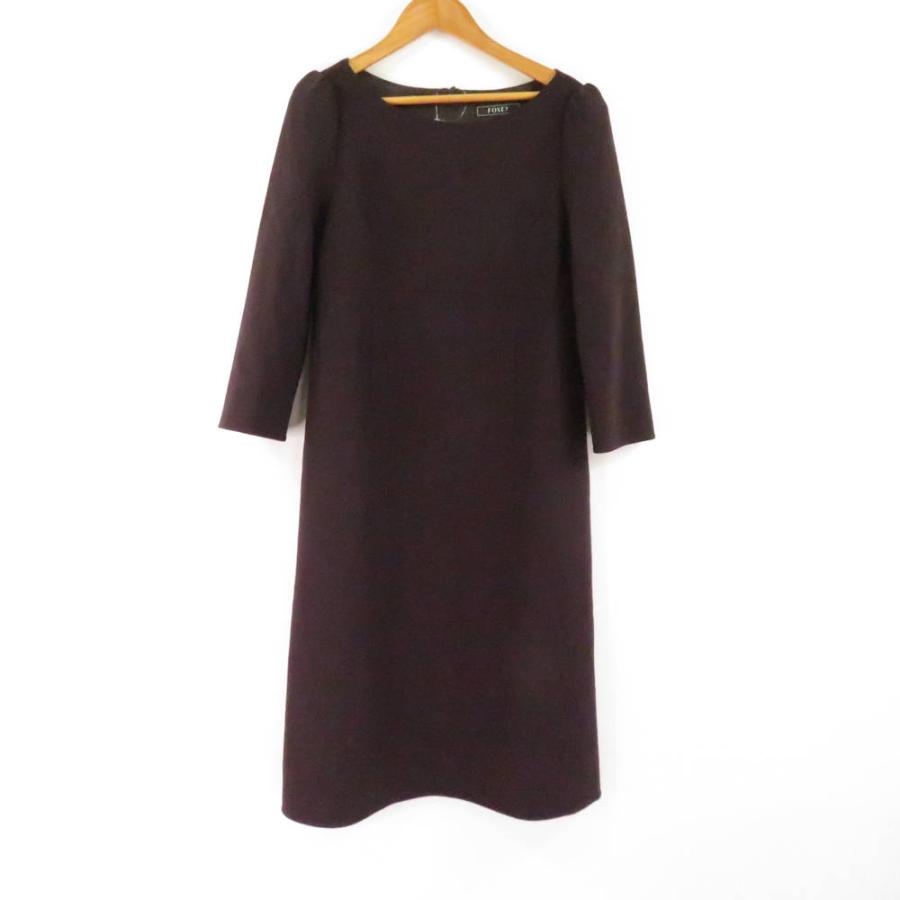 美品 FOXEY フォクシー CHARLOTTE 41836 ワンピース 38 S ウール  