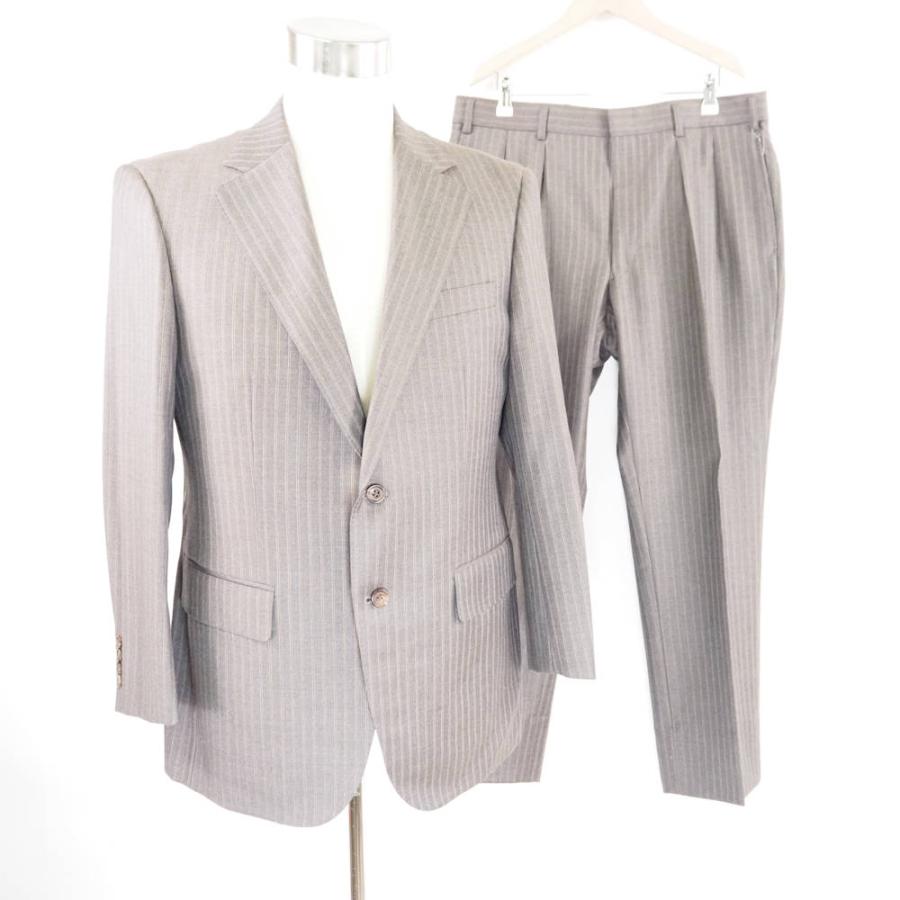美品 BURBERRY バーバリー スーツ AB5 ウール シルク 総裏 2つ 