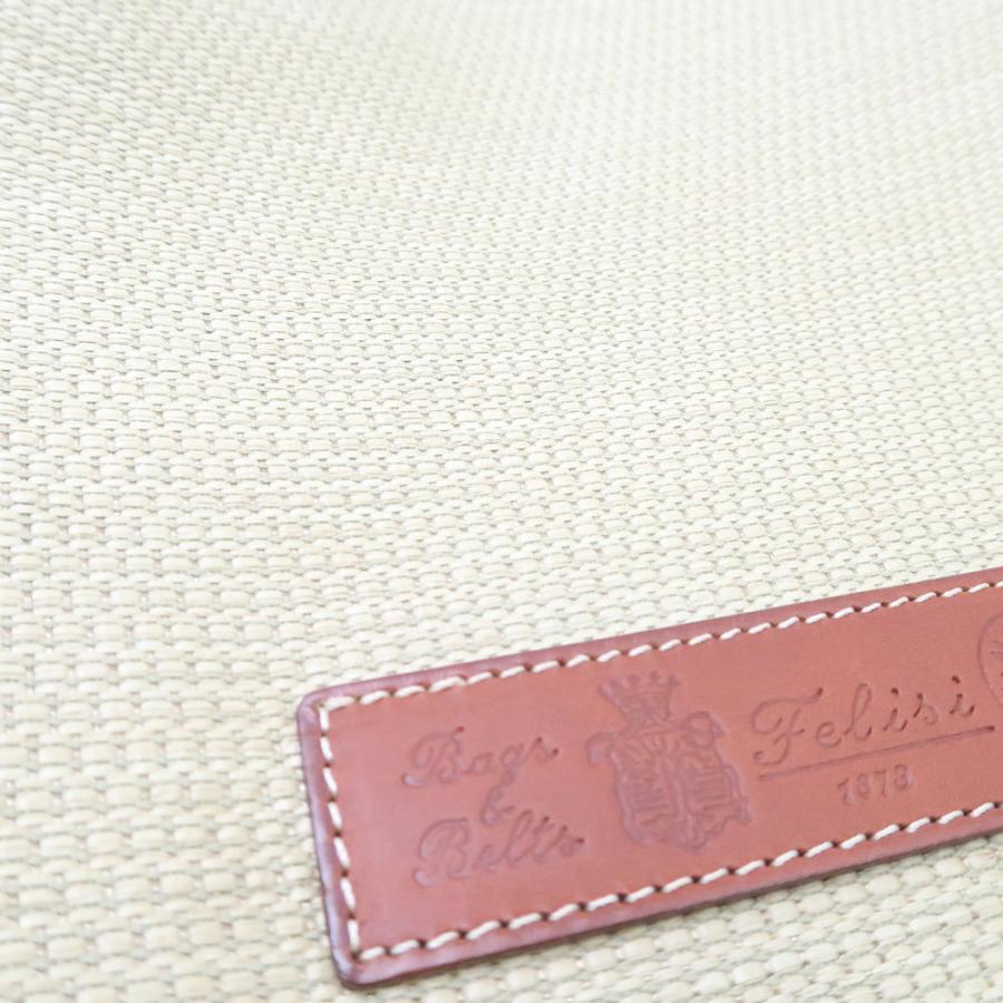 Felisi 美品 フェリージ ラフィア ライン バッグ レディース AY5282C  