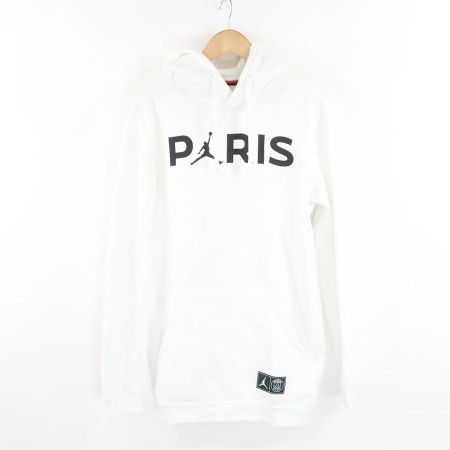 NIKE 美品 ナイキ JORDAN × PSG BQ4200-100 プルオーバーパーカー S 