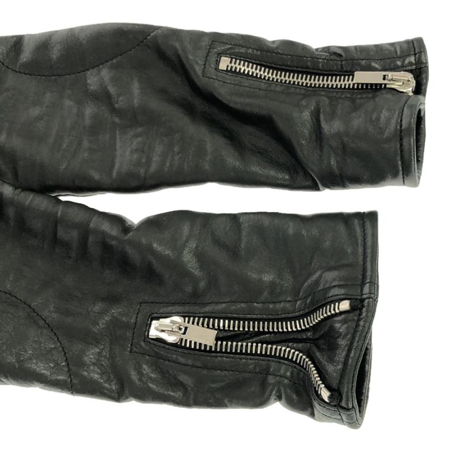 BALENCIAGA バレンシアガ   レザー　ライダースジャケット　ブラック BALENCIAGA】【ペインテッドバイカージャケット】バレンシアガ『レザー