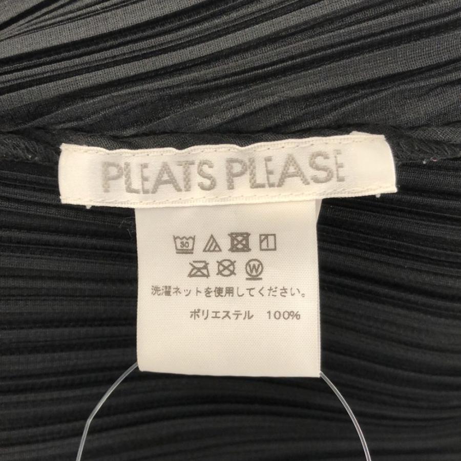 美品 PLEATS PLEASE ISSEI MIYAKE プリーツプリーズ イッセイミヤケ PP73-JT202 ロング丈トップス 3 ポリエステル100％ プリーツ 長袖 スリット レディース AY5760W2 美品 PLEATS PLEASE ISSEI MIYAKE プリーツプリーズ イッセイミヤケ