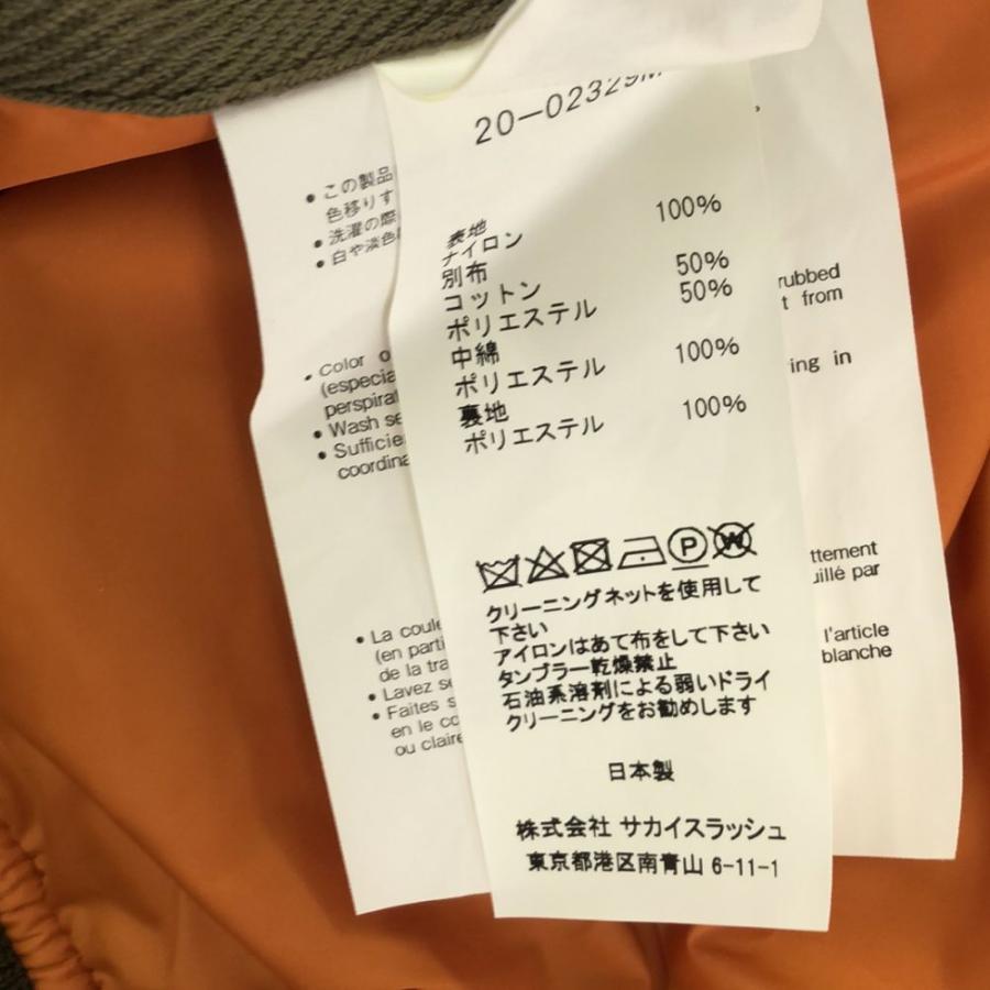 sacai（サカイ） 美品 Dr.Woo BANDANA PRINT MA-1 ジャケット 1