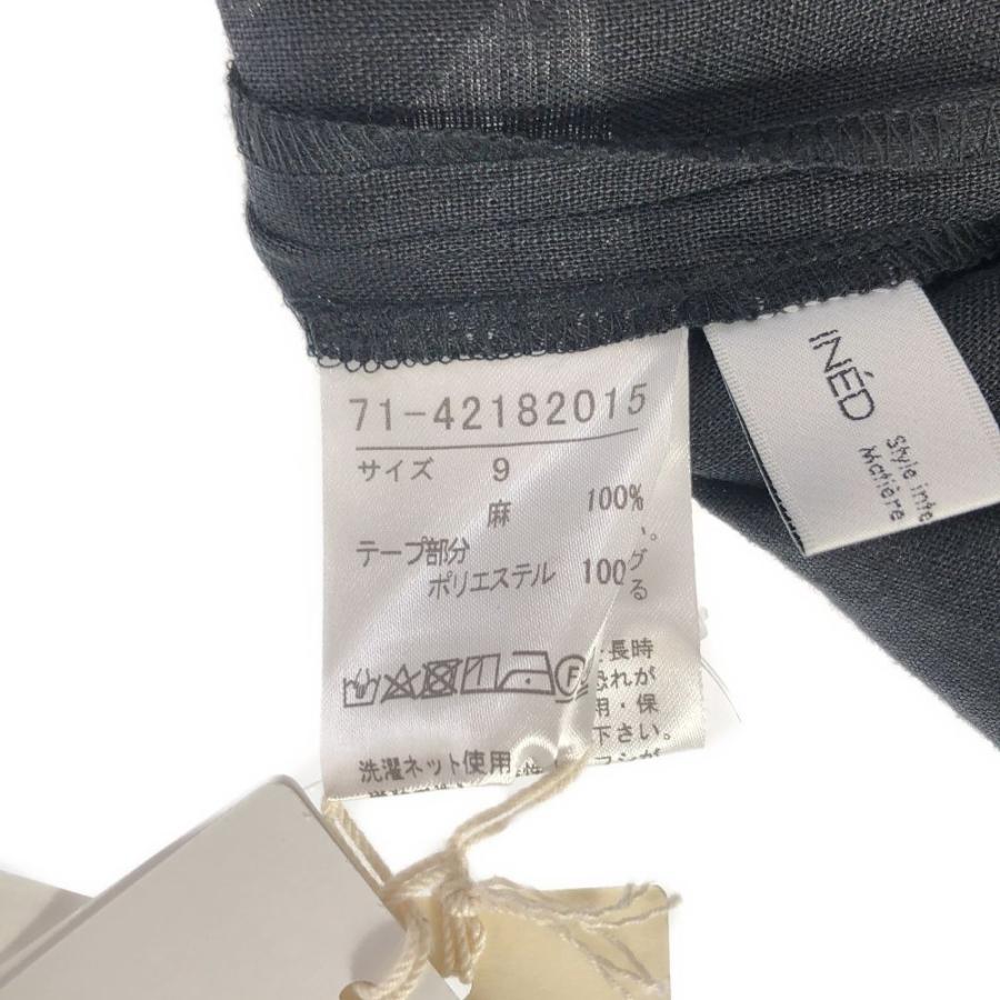 INED（イネド） 未使用 71-42182015 リネンVネック2WAYスリーブ 