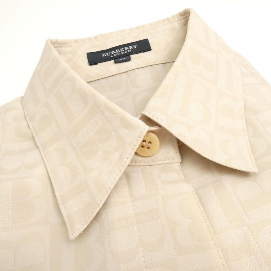 美品 BURBERRY バーバリー シャツジャケット スカート 38/40 ポリエステル 100％ 総柄 レディース AY6379A59 BURBERRY（バーバリー） 美品 シャツジャケット スカート 38/40