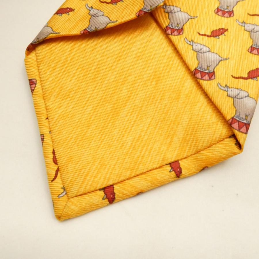 HERMES（エルメス） 美品 ネクタイ シルク100% アニマル メンズ AY6414