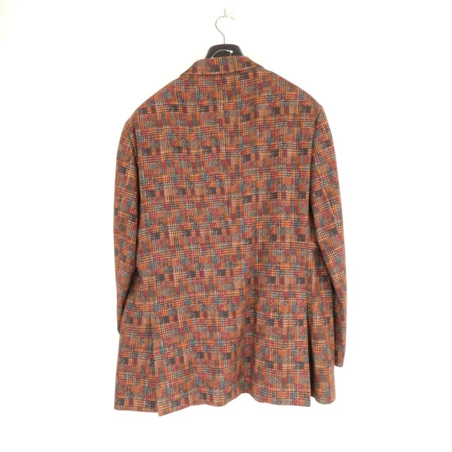 美品 ETRO エトロ 142-11807-5513 テーラードジャケット 56 ウール カシミヤ チェック柄 総裏 メンズ AY6433W ETRO（エトロ） 美品 142-11807-5513 テーラードジャケット 56 ウール
