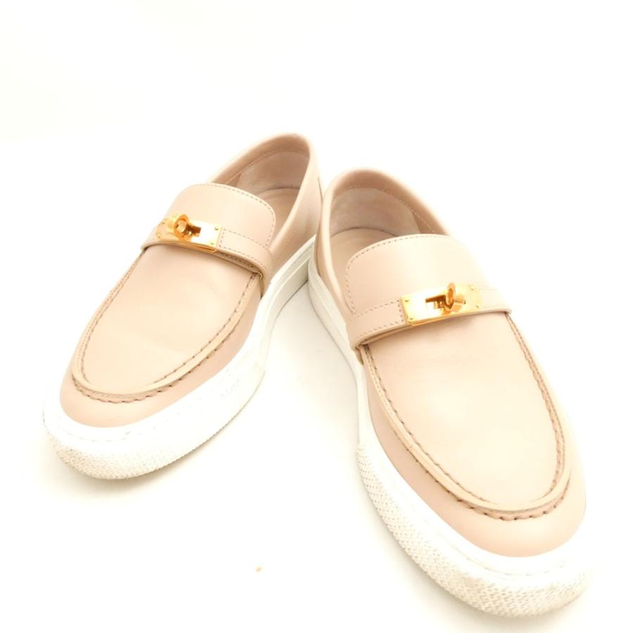 エルメス フラット シューズ パンプス ビルバオ 36 ケリー バックル 靴 