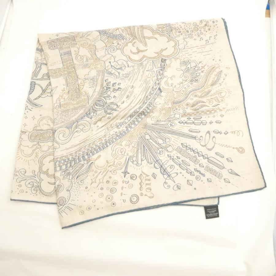 HERMES（エルメス） 美品 カレH 100 「プリーズ・ホールド・ザ・ライン