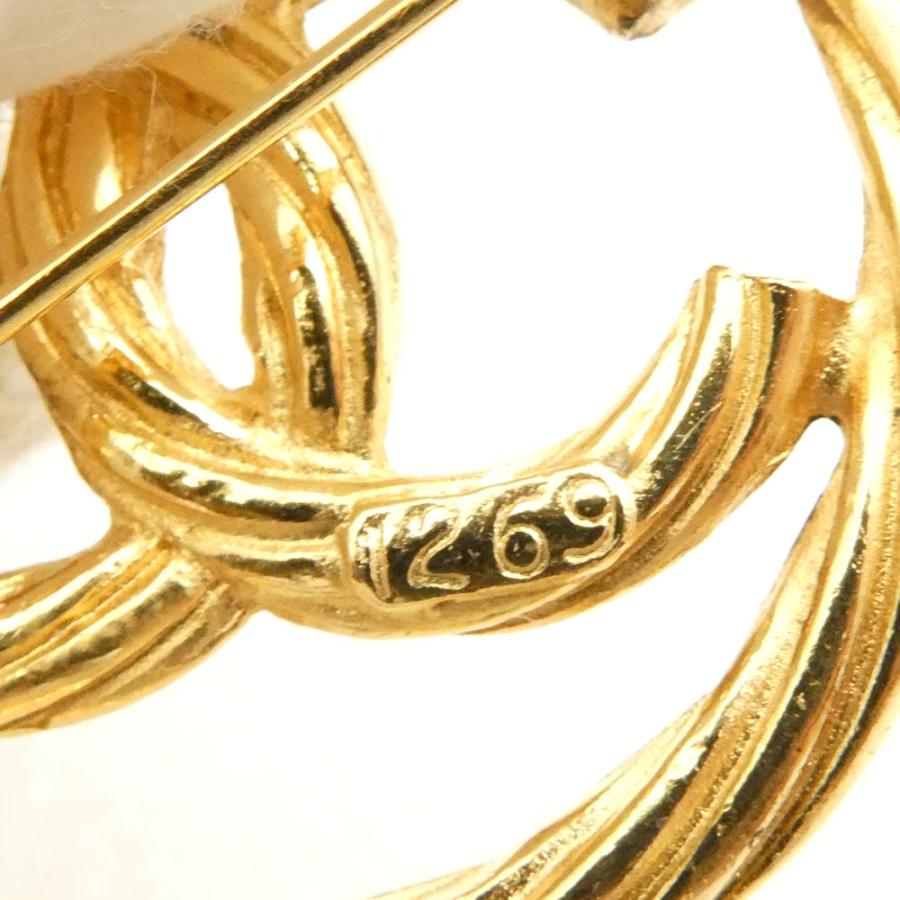 (希少)レア品CHANELココマーク ラウンド ブローチ ゴールド CHANEL（シャネル） 美品 ブローチ ココマーク ヴィンテージ レア 希少