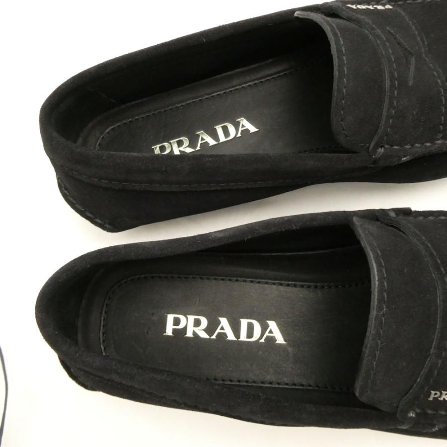 プラダ　PRADA　ドライビングシューズ　フラットシューズ セール】プラダ☆レザー ドライビングシューズ☆1DD070 020 (PRADA