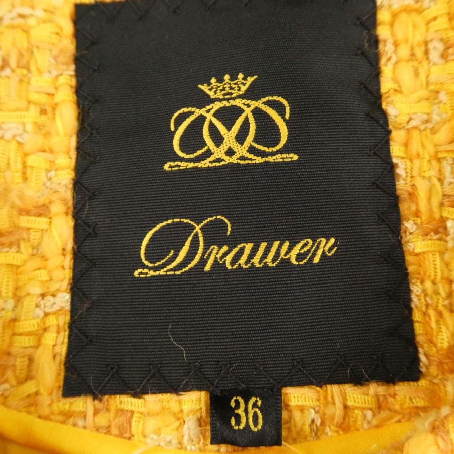 DRAWER（ドゥロワー） 美品 6522-299-0563 ツイードジャケット 36