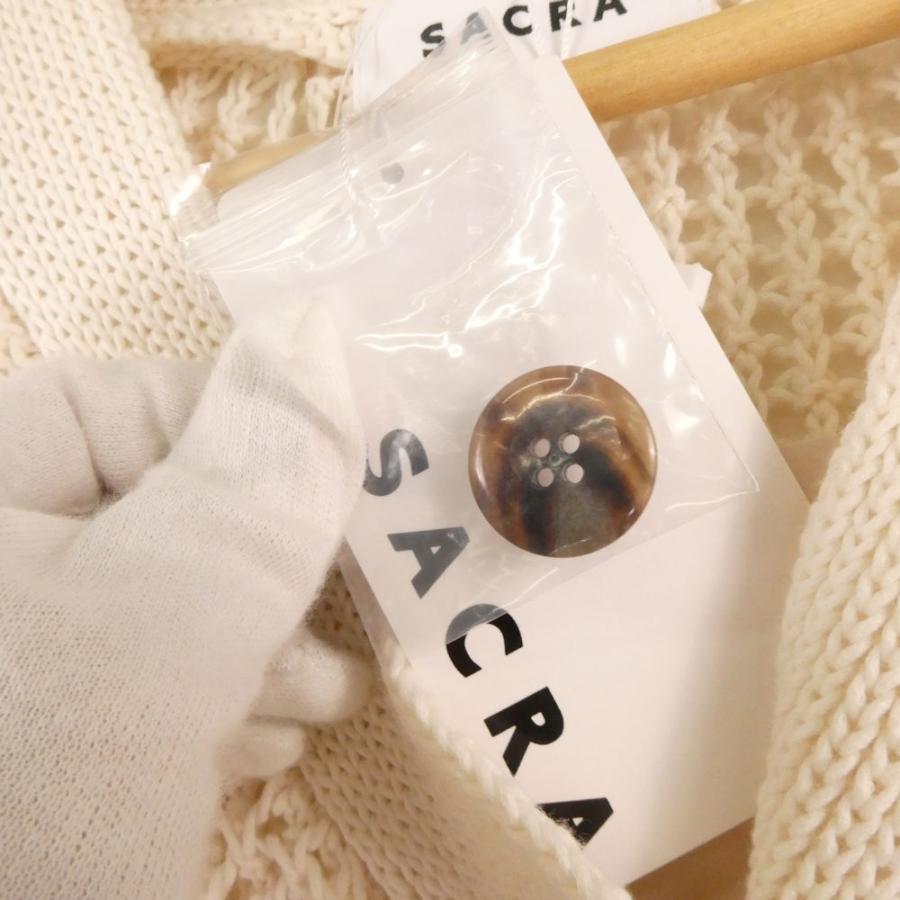 SACRA（サクラ） 未使用 124133081 カーディガン 38 リネン コットン