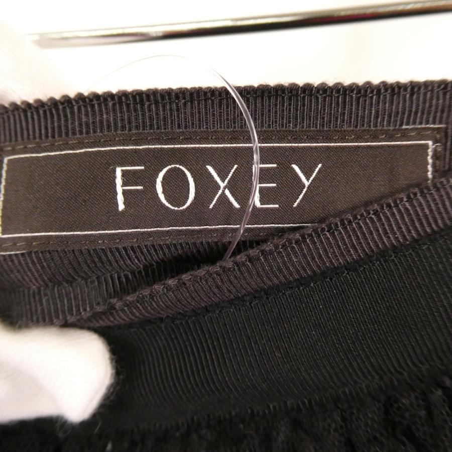 FOXEY（フォクシー） 美品 39182 レーススカート 38 ナイロン他 ひざ下