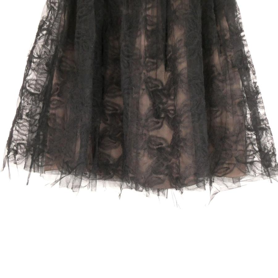 FOXEY（フォクシー） 美品 39182 レーススカート 38 ナイロン他 ひざ下
