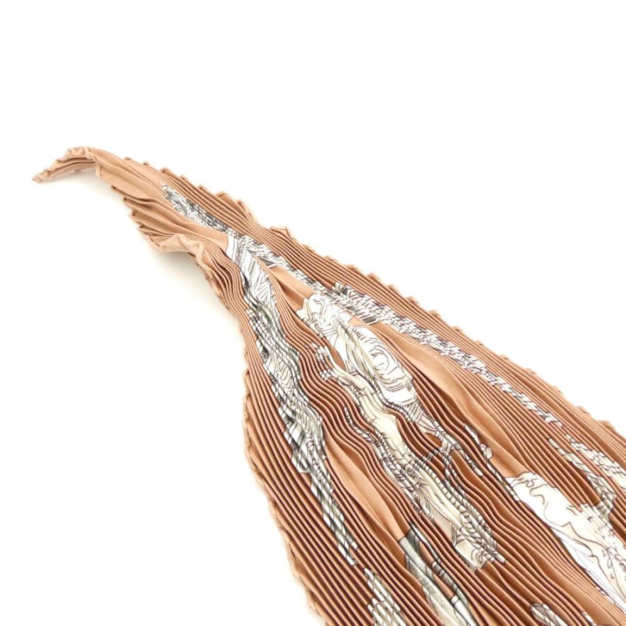 HERMES（エルメス） 美品 プリーツスカーフ シルク100% AY7658