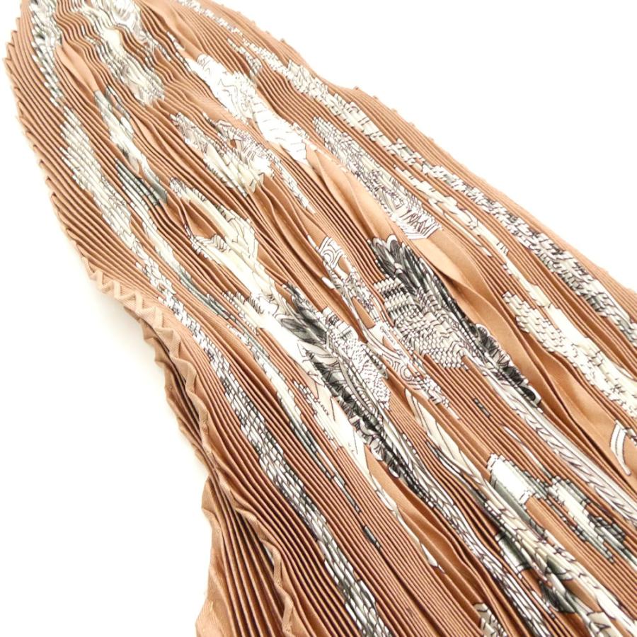 HERMES（エルメス） 美品 プリーツスカーフ シルク100% AY7658