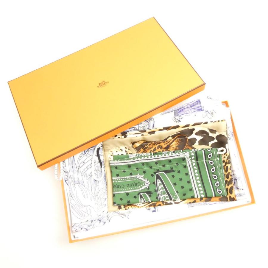 エルメス　プティアッシュ　シルクポーチセット　新品未使用 HERMES（エルメス） 未使用 petit h シルクポーチ 3点 シルク セット