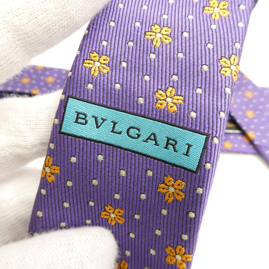 美品 BVLGARI ブルガリ ネクタイ シルク100％ メンズ AY7983 BVLGARI（ブルガリ） 美品 ネクタイ シルク100％ メンズ AY7983