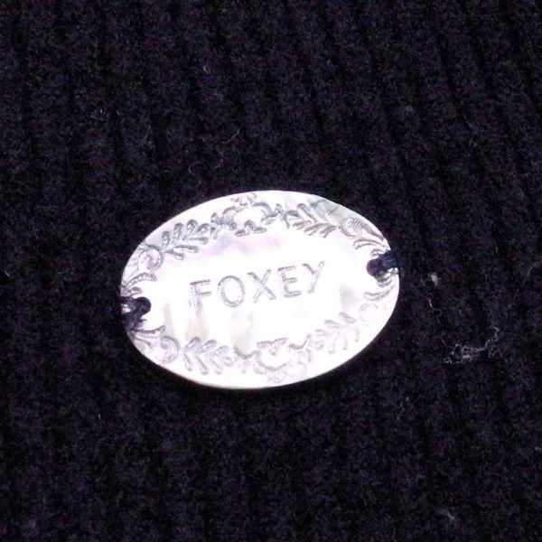 FOXEY フォクシー 35120 長袖ニット 1点 ネイビー系 38 ウール100 