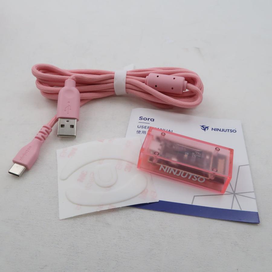＊即発可能＊ 美品 Ninjutso ニンジュツォ Sora 4K 空 ソラ ゲーミングマウス ワイヤレス PC周辺機器 HT216