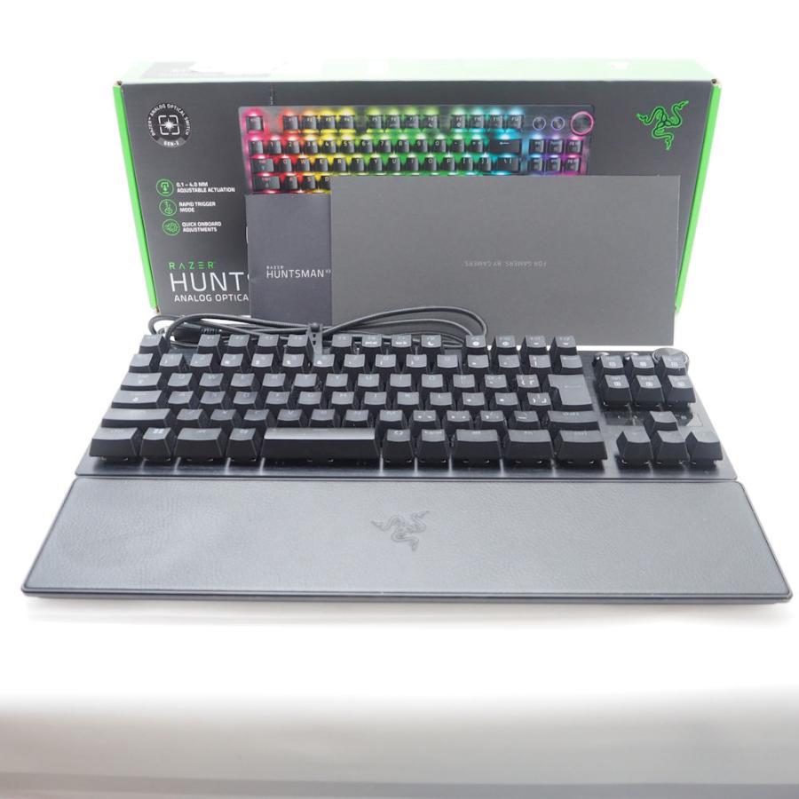 美品 RAZER レイザー HUNTSMAN V3 pro TKL ゲーミングキーボード 黒軸 