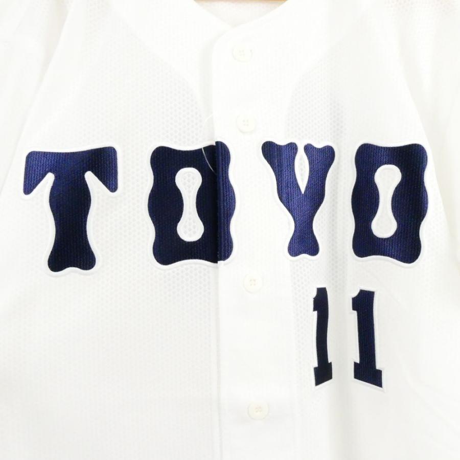 美品 REWARD レワード 東京 東洋 TOYO 背番号11 ユニフォーム 1点 L ポリエステル100% 半袖 野球 ベースボールTシャツ トップス メンズ HU1481A90 レワード 美品 REWARD 東京 東洋 TOYO 背番号11 ユニフォーム L 半袖