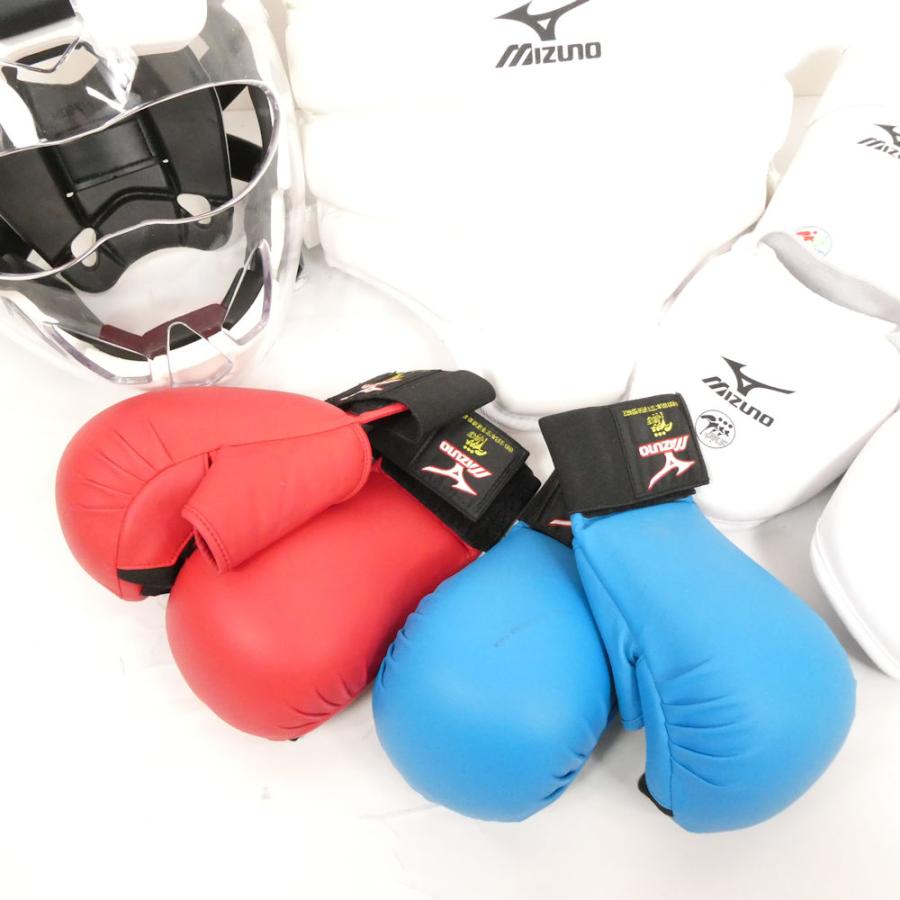 MIZUNO（ミズノ） 空手防具 セット 7点 シンガードM インステップ