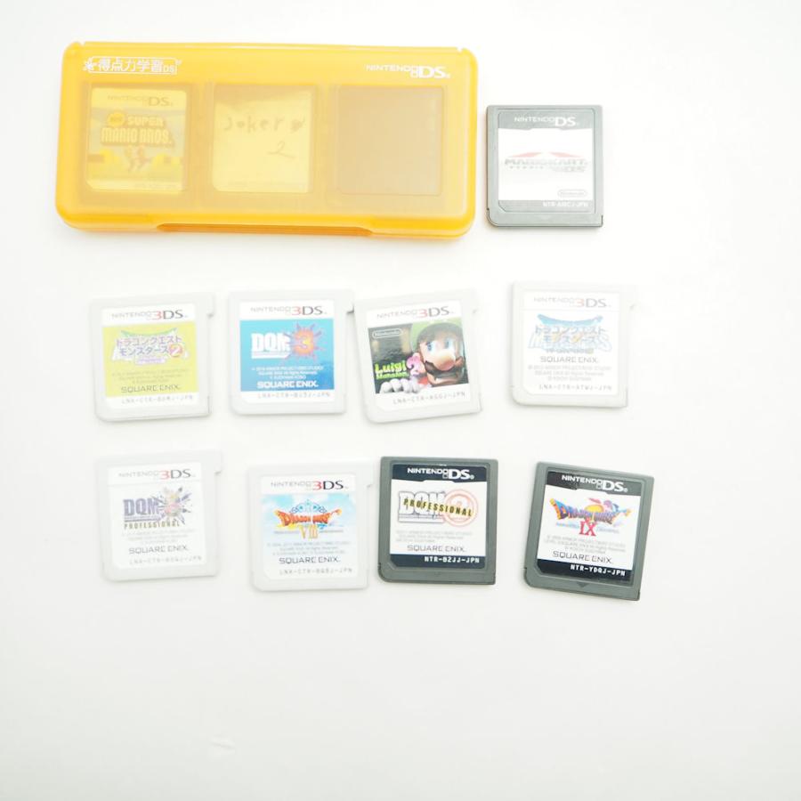NINTENDO 任天堂 3DS LL 本体 + ソフト12本 セット ドラクエ DQM マリオ ポケモン HY1734_7