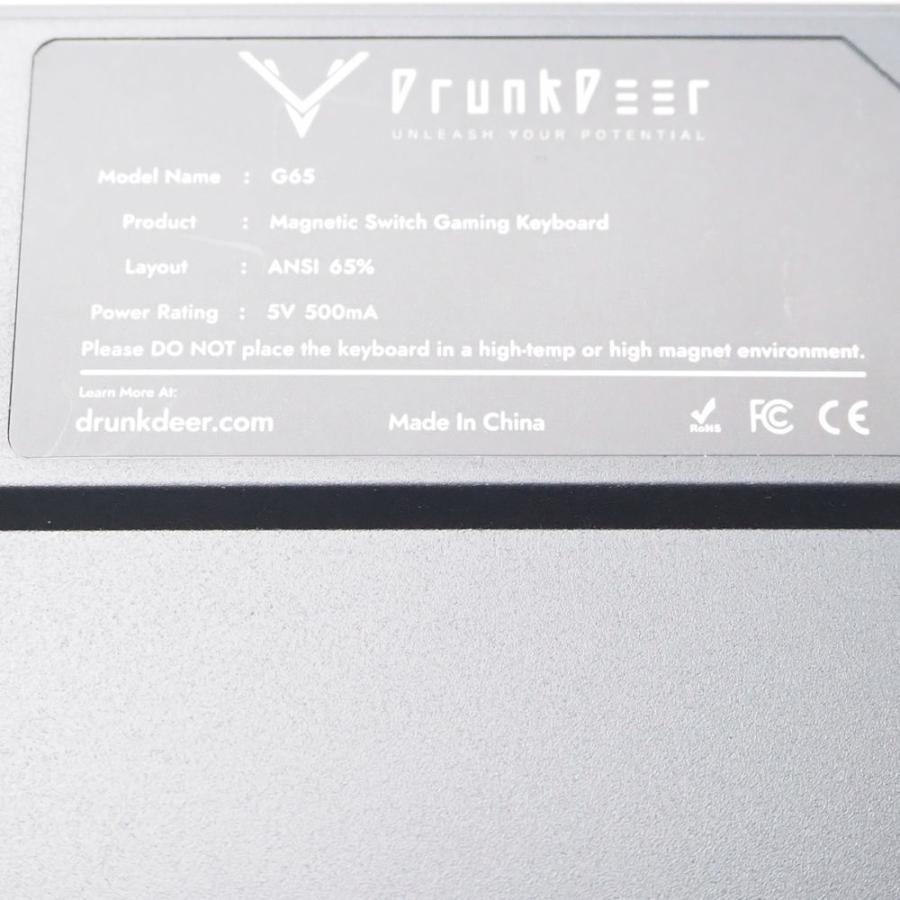 美品 Drunk Deer G65-B0P01 ゲーミングキーボード ラピッドトリガー  