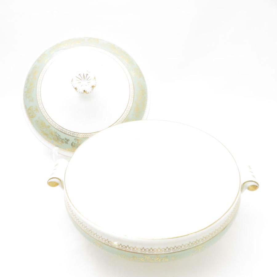 美品 WEDGWOOD ウェッジウッド コロンビアセージグリーン スープチューリン 希少 レア 旧刻印 黒壺 SC10190E1の画像