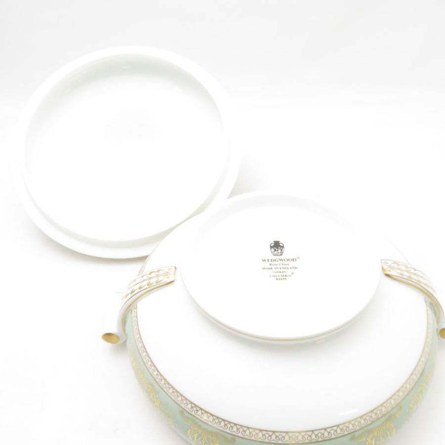 美品 WEDGWOOD ウェッジウッド コロンビアセージグリーン スープチューリン 希少 レア 旧刻印 黒壺 SC10190E1の画像