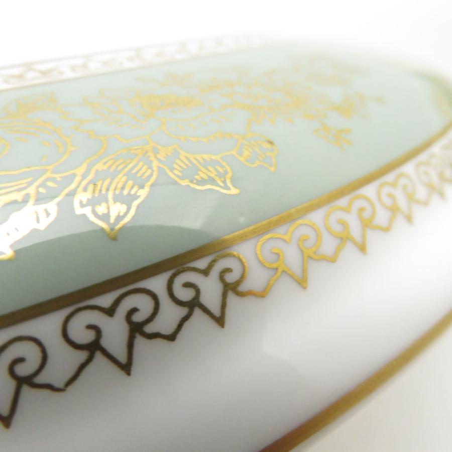 美品 WEDGWOOD ウェッジウッド コロンビアセージグリーン スープチューリン 希少 レア 旧刻印 黒壺 SC10190E1の画像