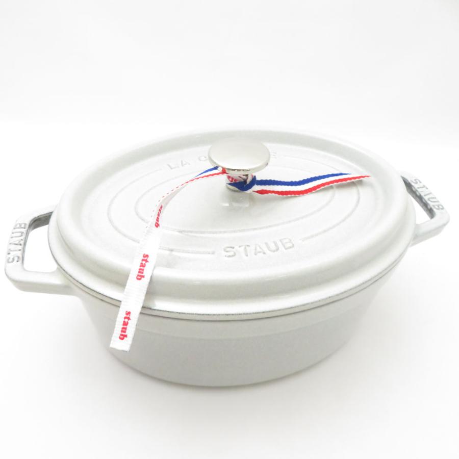 未使用 STAUB ストウブ ピコココット オーバル 両手鍋 23cm 2.35L カンパーニュ 琺瑯 ホーロー SC10597Zの画像