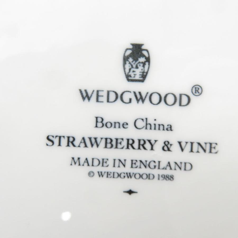 美品 WEDGWOOD ウェッジウッド ストロベリー＆バイン ティーポット クリーマー シュガーポット 3点 セット 黒壺 旧刻印 廃盤 SC10751X2_2