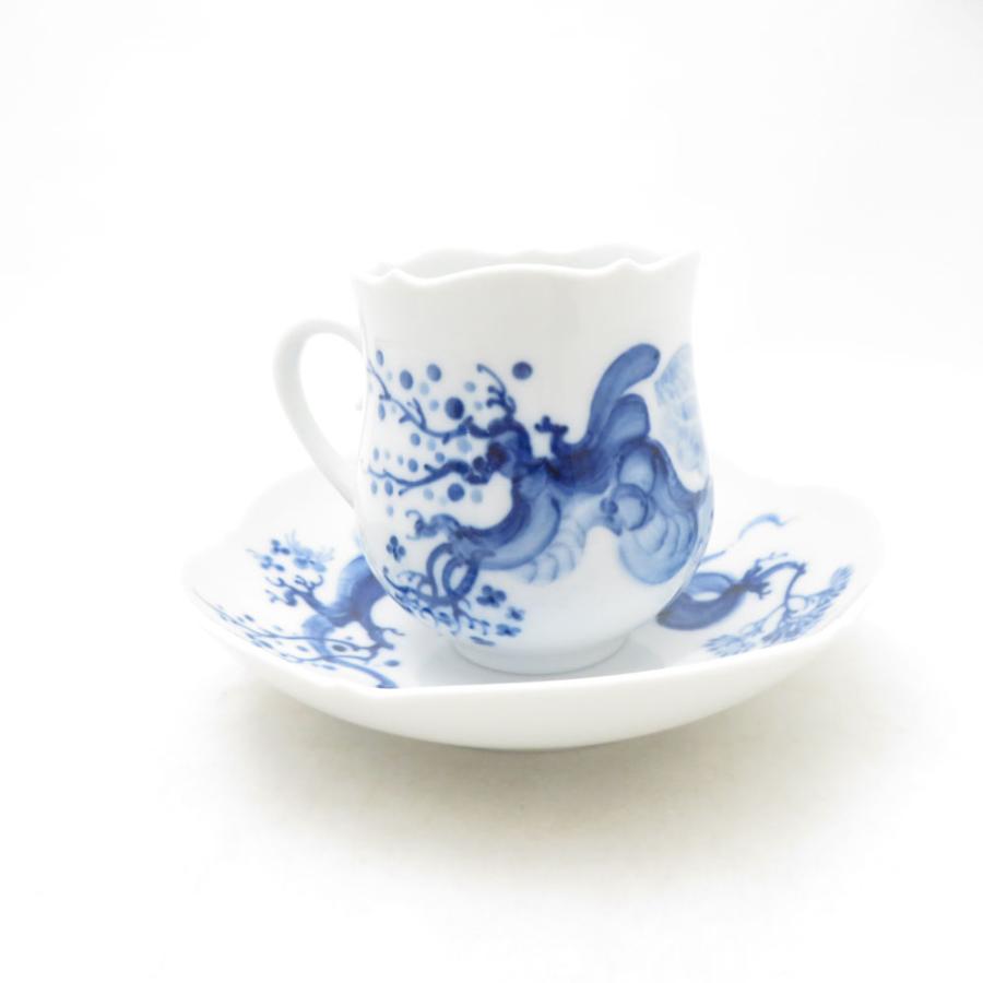 マイセン 未使用 MEISSEN ブルーオーキッド コーヒーカップ＆ソーサー 